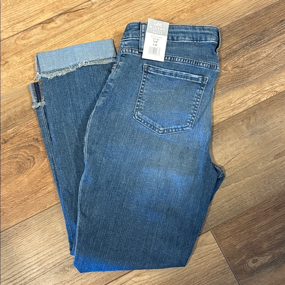 Riders by Lee Women's  Blue Ankle Jeans - Picture 3 of 5